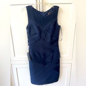 Tadashi Shoji navy blue formal dress